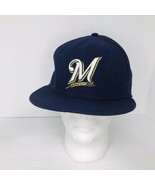 Milwaukee Brewers MLB New Era 59Fifty On Field Fitted Hat Size 7 3/8 58.7cm - $19.70