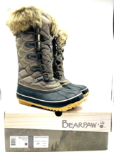 BEARPAW McKinley Insulated Tall Boots- Brown , US 7M - £38.66 GBP
