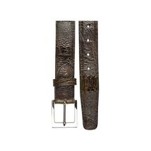 Men's Belvedere Belt Genuine Ostrich Leg Up to Size 44 #2000 Olive image 2