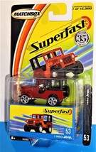 Matchbox 2004 SuperFast Series #53 1960 Jeep Mtflk Dark Red 1/15,000 - £8.51 GBP