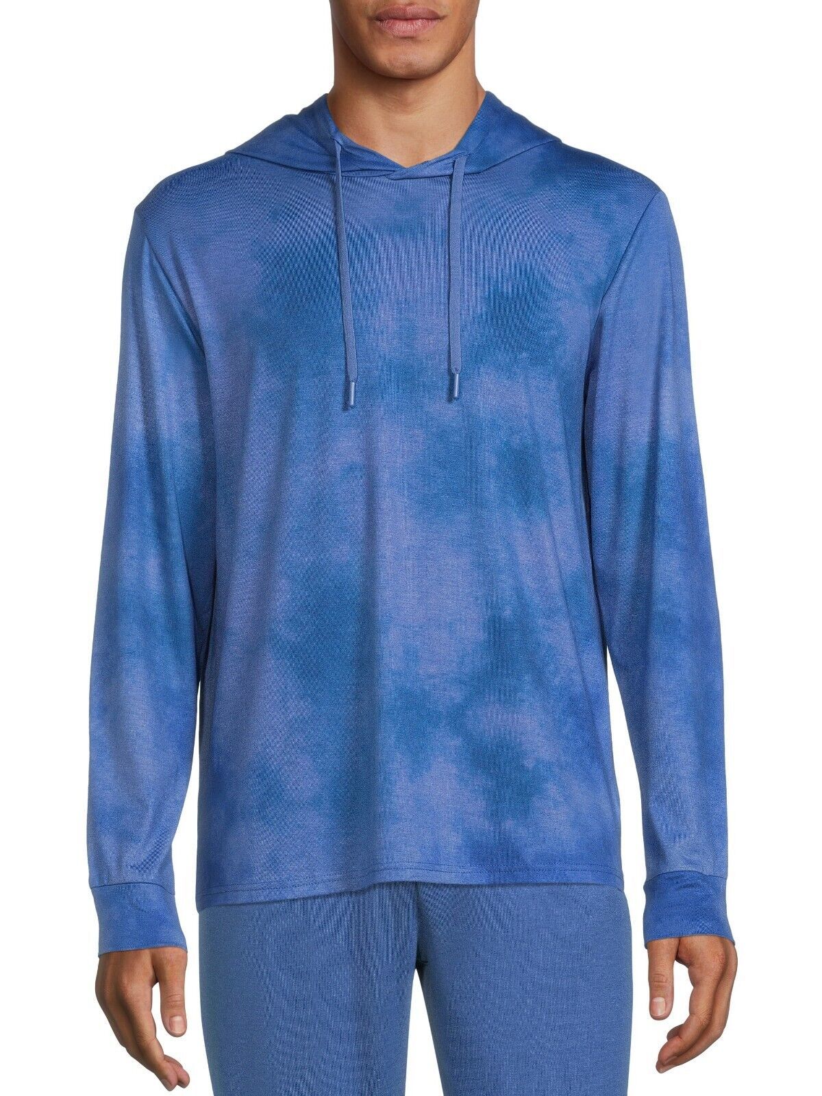 George Men's Relaxed Soft Knit Lounge Hoodie, Blue Size S(34-36) Item image 2