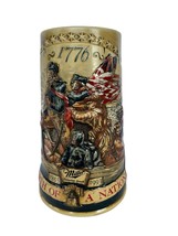 Miller Birth of a Nation 3/4 Washington Crossing the Delaware Stein 1776 - $29.69