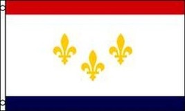 USA Premium Store City of New Orleans Flag 3x5 ft NOLA Louisiana Fleur de Lis Ba - £3.77 GBP