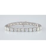 14k Weiß Gold Rund Diamant Tennis Armband 1 Karat Jeder! Tdw 25.05 Atemb... - €149.626,17 EUR