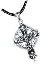 Religious Protection Amulet Necklace 925 Sterling - $142.84