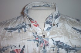 Redhead brand US military WWII warbirds &quot;Hawaii&quot; style men&#39;s casual shirt - £15.98 GBP