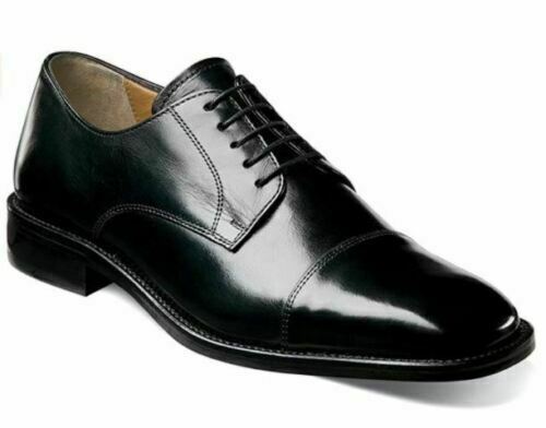 Florsheim Men's Lawrence Cap Oxford 18194, Black - Size 7D - $88.11