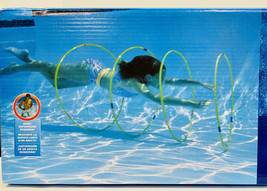 Swimline Slalom Hoops Swim Course~4 Weighted Hoops For Underwater Race~P... - £5.90 GBP