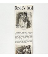 1895 Nestle&#39;s Food Tuberculosis Victorian Ephemera Advertisement 14.5 x 2.5 - $367.32 MXN