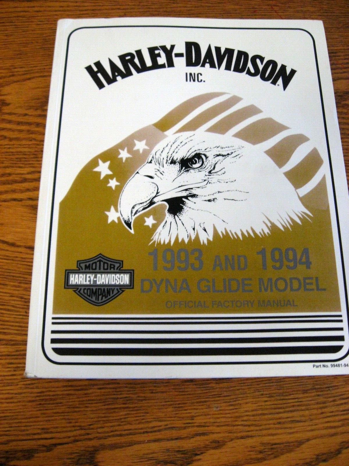 1992 1993 Harley-Davidson Dyna Glide Service Manual Low Rider Wide Glide NEW - $117.81
