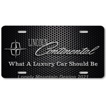 Lincoln Continental Inspired Art on Mesh FLAT Aluminum Novelty License P... - £14.37 GBP