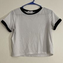 Double Zero Women’s Midriff Crop Tee Shirt Top Medium - €8,56 EUR