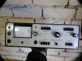 Rare Vintage Soviet USSR Low Frequency Generator + Milivoltmeter Combo 1980 - £154.97 GBP