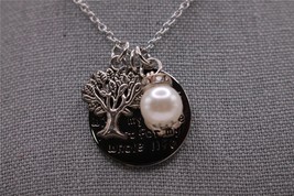 NIB LParkin 20&quot; + 2&quot; &quot;I Promise To Love You Son...&quot; Charm Necklace Stain... - £13.43 GBP