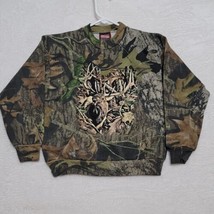 Mossy Oak Kids Camo Sweat Shirt Size S Small Long Sleeve Elk Casual Sportex - £10.37 GBP