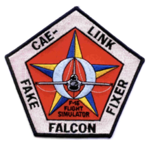5&quot; Air Forces CAE-LINK Contractor F-16 Flight Simulator Embroidered Patch - £27.40 GBP