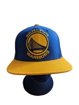 NBA Golden State Warriors Blue/Yellow Snapback HAT Mitchell &amp; Ness Embro... - £9.66 GBP