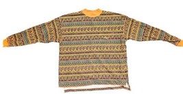 Vintage Dockers Levis Shirt Abstract Geometric Colorful Cross Colors LS Shirt XL - £22.77 GBP