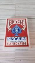 Bicycle Pinochle Jumbo Index Playing Cards - 1 Complete Red Deck - £3.93 GBP