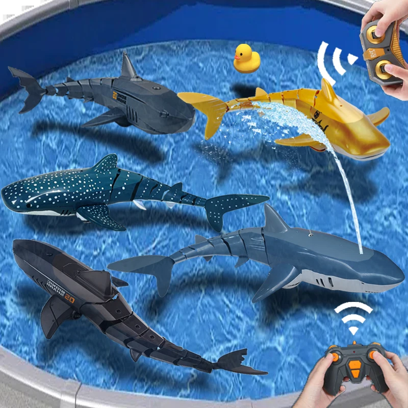 Rc Animal Robot Simulation Shark Electric Prank Toy for Children Boy Kids Pool - £19.81 GBP+