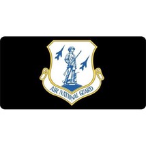 Ang Air National Guard Black Usa Made License Plate - £22.86 GBP