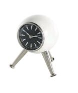 Litton Lane  Silver Metal Orb Clock Retro Nautical Tripod Legs NEW IN BOX  - $22.24 CAD