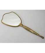 Vintage HAND HELD VANITY MIRROR 14 1/2&quot; Victorian Filigree w/ Bird &amp; Flo... - £17.73 GBP