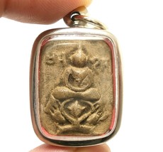 Lp Parn Ride Medium Krut Garuda Eagle Thai Buddha Amulet Lucky Rich Real Pendant - £48.39 GBP