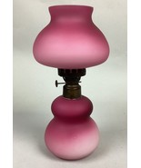 Antique Pink Gradient Peach Blow Kerosene Table Lamp - 10.5”H - $74.25