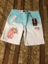 Girl's Junior Jordache Shorts-Blue-Dip-Dye Size 12 - $8.99