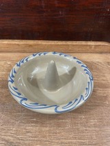 Hartstone Pottery USA Apple Baker Dish with Blue Accents Initials DW on ... - $10.67