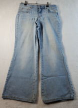 Limited Too Low Rise Jeans Youth Size 10.5 Blue Denim Cotton Light Wash Pull On - £6.68 GBP