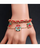 Christmas Bracelet with 3 Charms and 2 Chains - $186.01 MXN