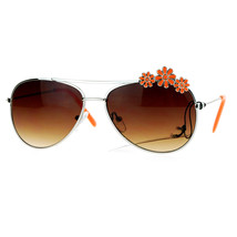 Mädchen Blumen Daisy Aviator Sonnenbrille Kinder Mode UV400 - £8.62 GBP