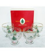 Spode Christmas Tree 14 Oz. Ice Cream / Pudding Bowls ~ England ~ Set of... - $89.99