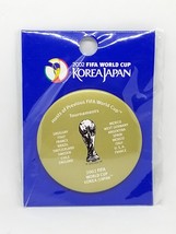 2002 Fifa World Cup Korea Japan Trophy Pin Badge Button (09) - Brand New - £9.30 GBP