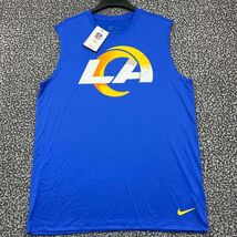 Nike Dri-Fit Shirt Men Large Los Angeles LA Rams Sleeveless Crew Neck New L - $22.88