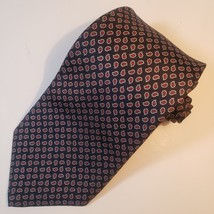 Joseph A Banks Black Geometric Silk Tie Made in USA - $15.99
