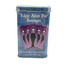 VTG Edgar Allan Poe Novelty Band Aids In A Tin Quoth the Raven &quot;No More Sores&quot; - £17.67 GBP