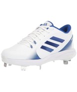 adidas Women&#39;s Purehustle 2 Baseball Shoe, White/Team Royal Blue/Solar B... - £65.75 GBP
