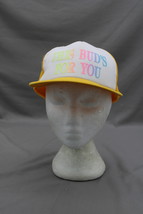 Vintage Screened Trucker Hat - This Buds For You Puffer Graphic - Adult Snapback - £31.44 GBP
