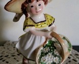 American Greetings ~ 1972 ~ &quot;I Love You a Bunch&quot; ~ Ceramic ~ Girl Figurine - $22.44