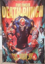 FIVE FINGER DEATH PUNCH Got Your Six FLAG CLOTH POSTER BANNER CD Groove - $20.00
