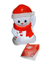 Christmas House Light/Sound Snowman.Light/Sound Motion Activated. 6 Inches - £11.58 GBP