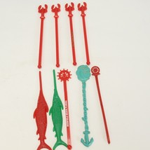 Jimmy&#39;s Harborside Restaurant Swizzle stick drink stir Swordfish  &amp; Lobster - $239.48 MXN