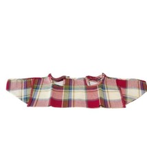 Longaberger Paprika Plaid Small Gathering Basket Liner 22381124 Farmhouse New - £25.45 GBP