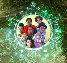Good Times TV Show Snowflake Colored Blinks Lit Holiday Christmas Tree Ornament - £11.50 GBP