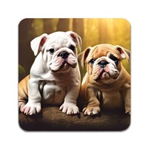 4 PCS English Bulldog Coasters - £11.91 GBP