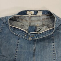 Talbots Women's Blue Cotton A-Line Denim Skirt Pockets Size 8 Waist 29" image 8