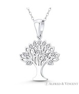 Tree-of-Life Knowledge Etz Chaim CZ Crystal 30x20mm .925 Sterling Silver... - $505.20 MXN+